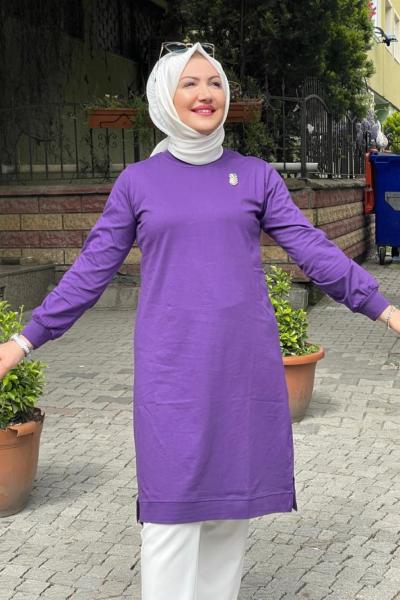 Ara boy duz sweat Mor