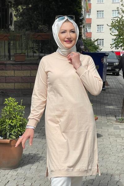 Ara boy duz sweat Bej