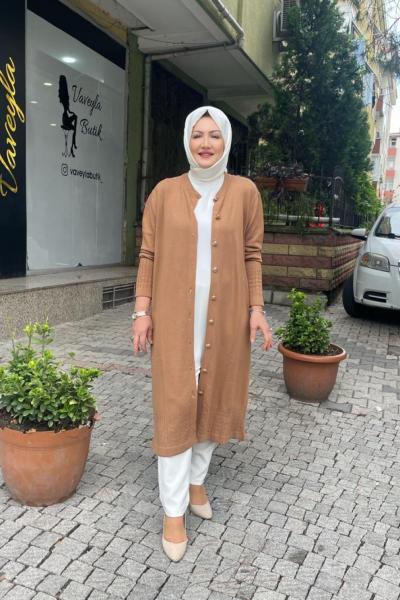 Ara boy hırka Taba