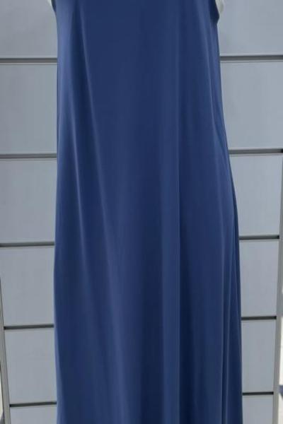 Banbu kolsuz iç elbıse Mavi