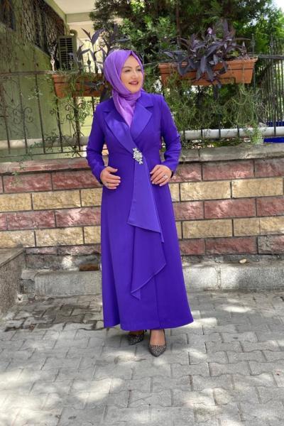Ceket abiye Mor