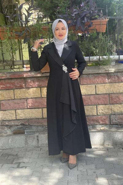 Ceket abiye Siyah Zambak
