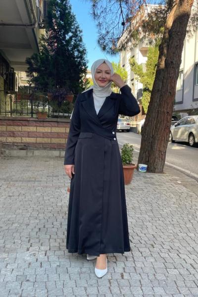 cep kapaklı yandan dügmelı abiye Anadolu Siyahı