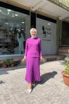 Cepli yusufcuk deraylı bluz Mor