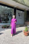 Cepli yusufcuk deraylı bluz Mor