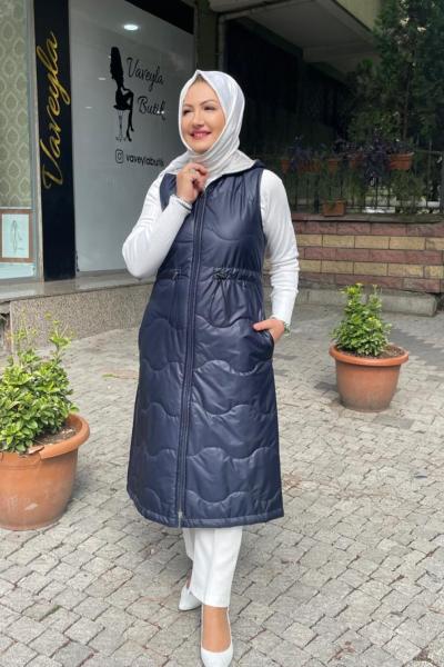 Çif taraflı yelek Lacivert