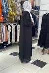 Çifli taşlı abıye Siyah