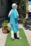 Cizgili tunık Turkuaz