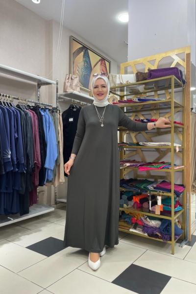 Düz elbıse Nefti Yeşili