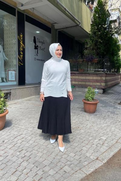 Etek ustu bulız Beyaz