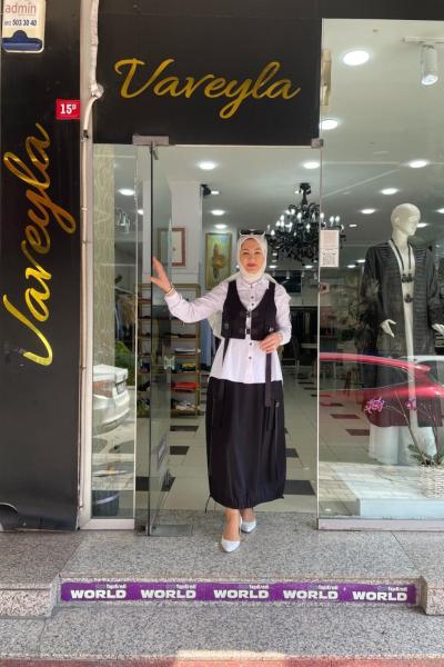 Etekli 3lü takım Siyah