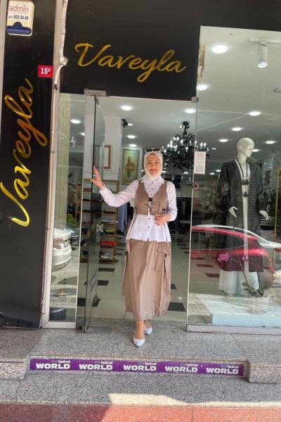 Etekli 3lü takım Vizon