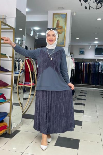 Eteklı takım  Açık Gri