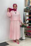 Etekli takım tensel Pembe