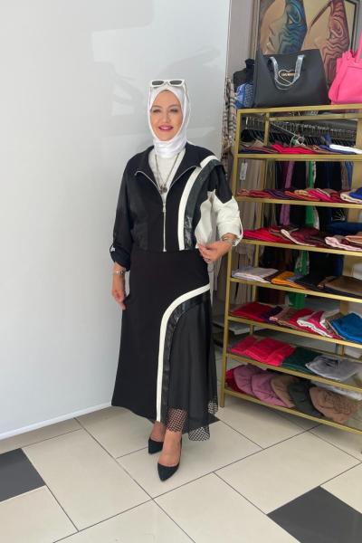 File detayli etekli takım Anadolu Siyahı