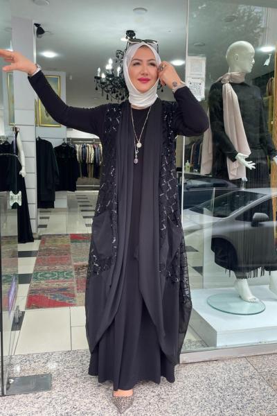 İkili abaya Anadolu Siyahı