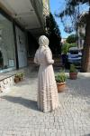 İkili etegi tüllü abaya Bej