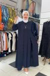 İkili krep kumaş abiye Lacivert