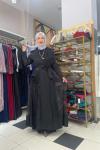 İkili organze tül abaya Anadolu Siyahı