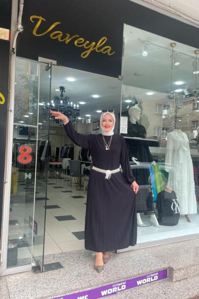 İtal sendi elbise Siyah