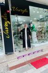 Kabartma desen şifon detaylı abaya Anadolu Siyahı