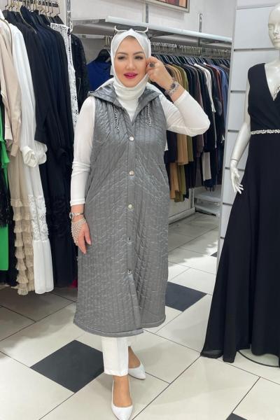 Kapıtone yelek  Gri