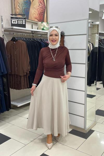 Kerep kuaş etek Bej