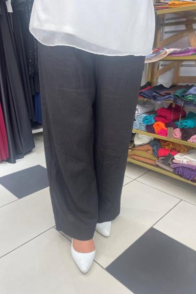 Keten pantolon Siyah