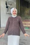 Kısa hırka Acı Kahve