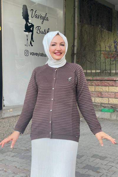 Kısa hırka Acı Kahve