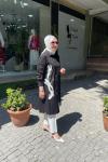 Koton kumaş puskul detaylı tunık Siyah