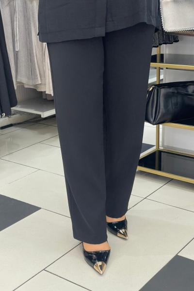 Krep kumaş pantolon Siyah