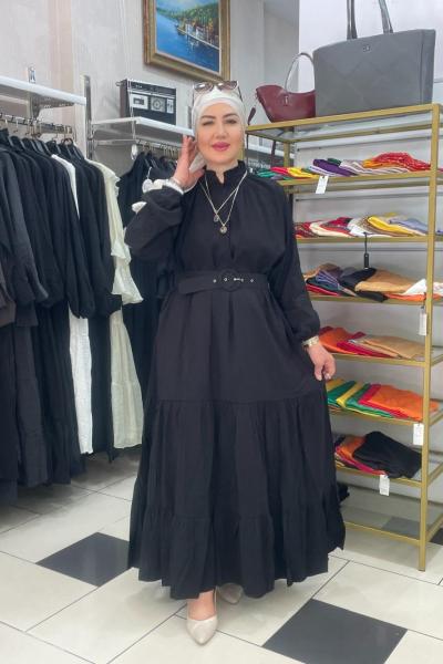 Nakişlı elbıse  Siyah