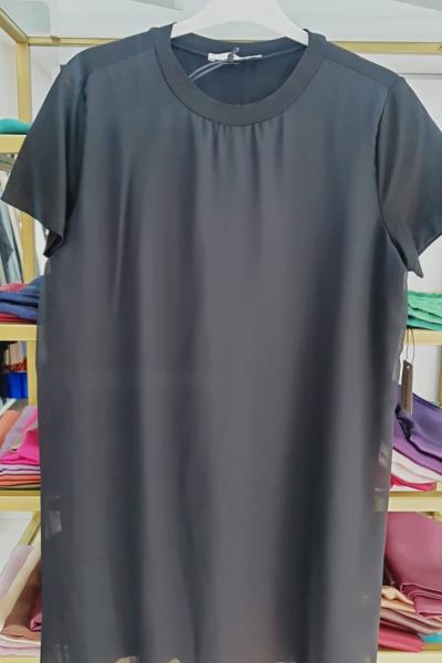 Ön kısmı şifon detayli içlik Siyah