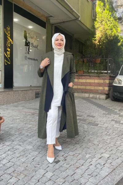 Önü açık salaş kartopu kap Yeşil