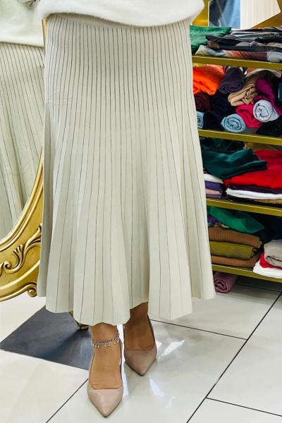 Piliseli etek Taş Rengi