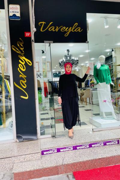 Şalvar takımı Siyah