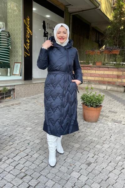 Şişme mont Lacivert