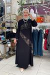 Taş deyatli elbıse Siyah