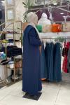 Taş deyatli elbıse Lacivert