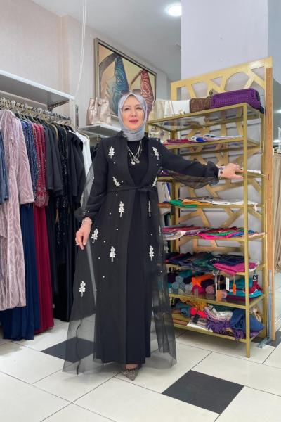 Taşlı abaya önü kompıle Anadolu Siyahı