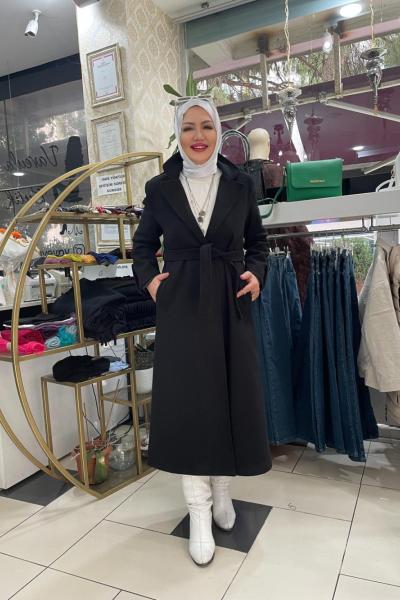 Tek dügmeli kaban Siyah