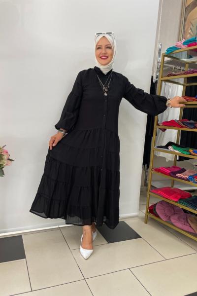 Tensel burumcuk kumaş Siyah