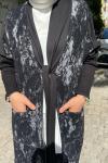 Triko kaftan Siyah