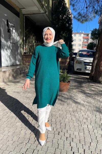 Trıko tunık Zümrüt