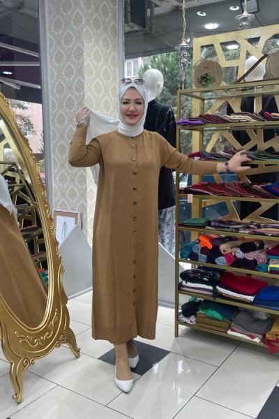 Uzun boy hırka  Camel