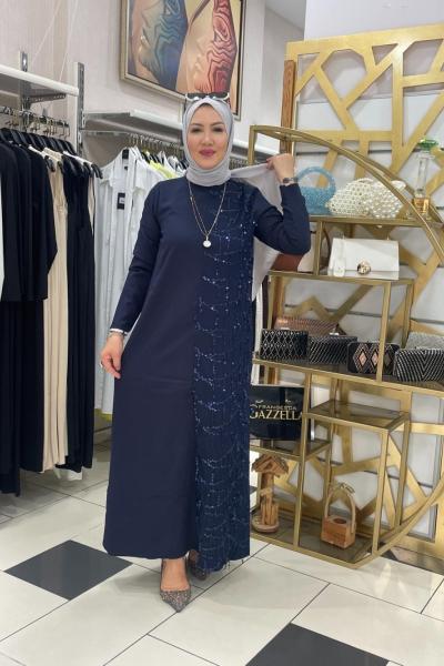 Yandan paletli abıye Lacivert