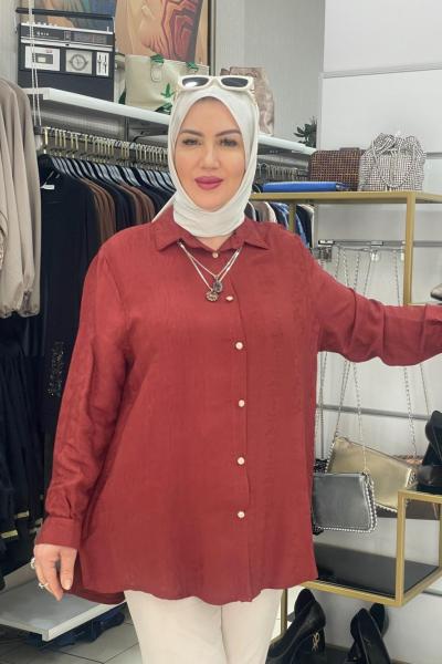 Yazlik gomlek Kiremit