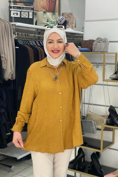 Yazlik gomlek Yağ Yeşili