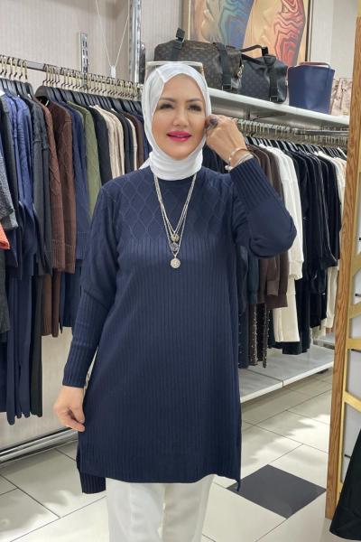 Zıkzak model tunık Lacivert
